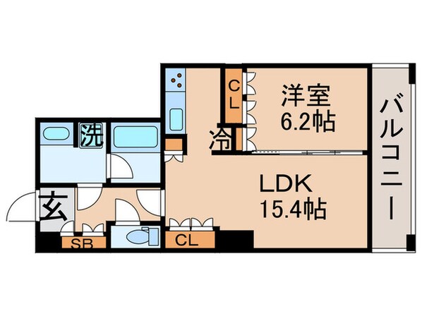 THE TOKYO TOWERS MID TOWER 13Fの物件間取画像